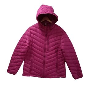 PACKABLE PURPLE LIGHTWEIGHT DUCK DOWN PUFFER JACK by CAMEL CROWN